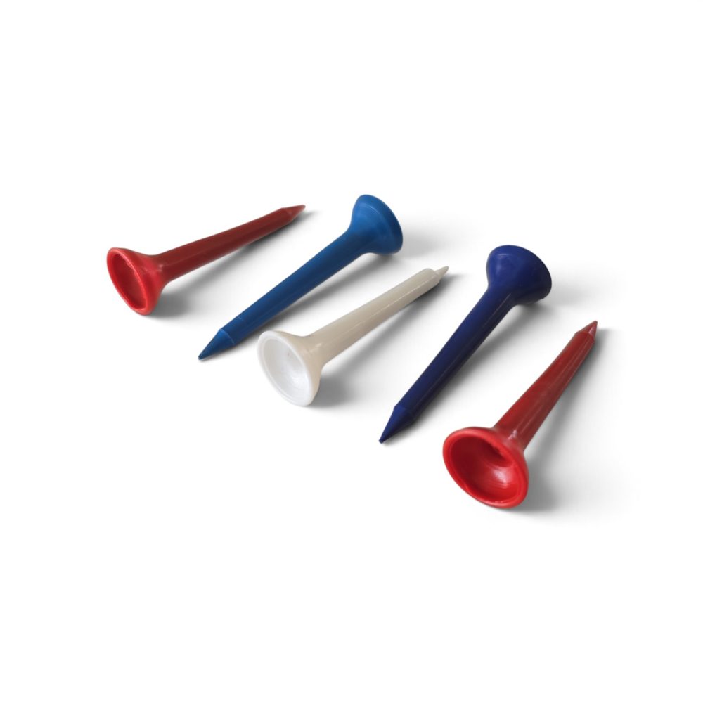 PACK X 5 TEE DE GOLF 5.5 CM PLASTICOS