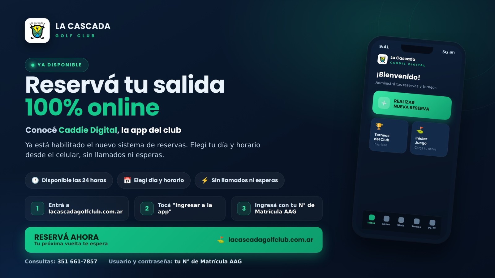 RESERVAS DE JUEGO